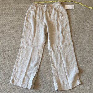 NWT: Athleta Retreat Linen High Rise Wide Leg Pant - Small